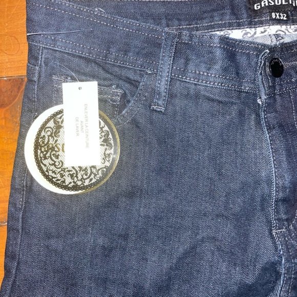 Gasoline Straight Leg Mid Rise Jeans - Picture 6 of 12